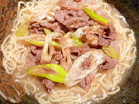 スタミナ満点！ねぎカルビ☆ラーメン